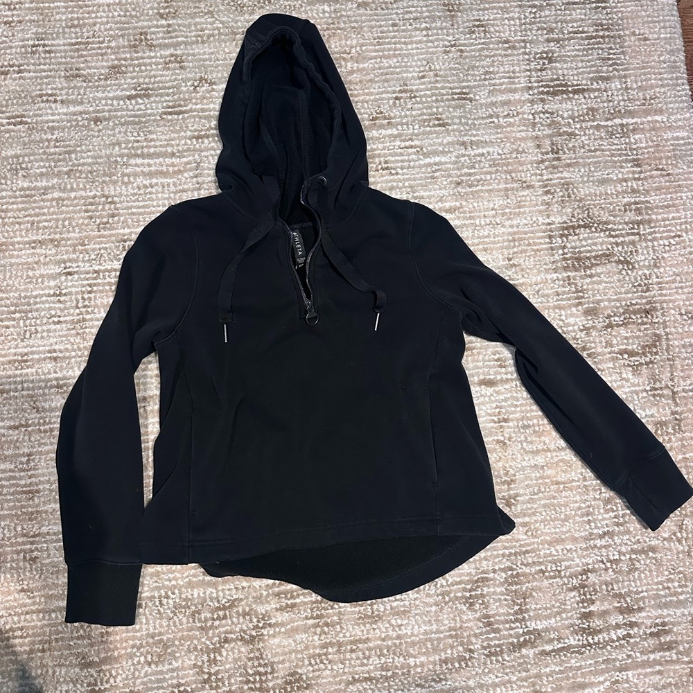 Athleta Black Hoodie Sweatshirt
